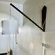 Teak wall light with articulated arm. Denmark 1960