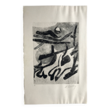 Nicole quétin, the night, c. 1990. etching signed in pencil