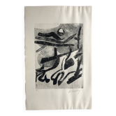 Nicole quétin, the night, c. 1990. etching signed in pencil