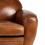 Leather 2-seater sofa