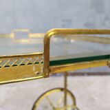 Golden brass cart