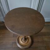 Gueridon, turned wooden side table