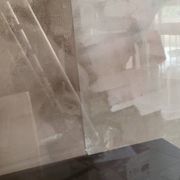 Rectangular piece of furniture or smoked plexiglass coffee table by Michel Dumas.