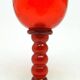 Gobelet décoratif baroque, en verre rouge, KIS, Institut du verre de Cracovie, années 1970