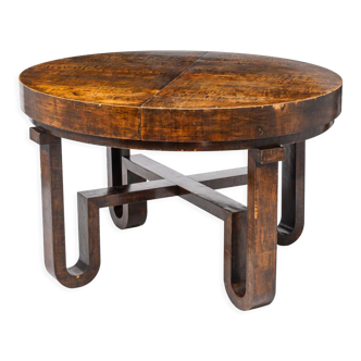 1930s art deco extendable log table