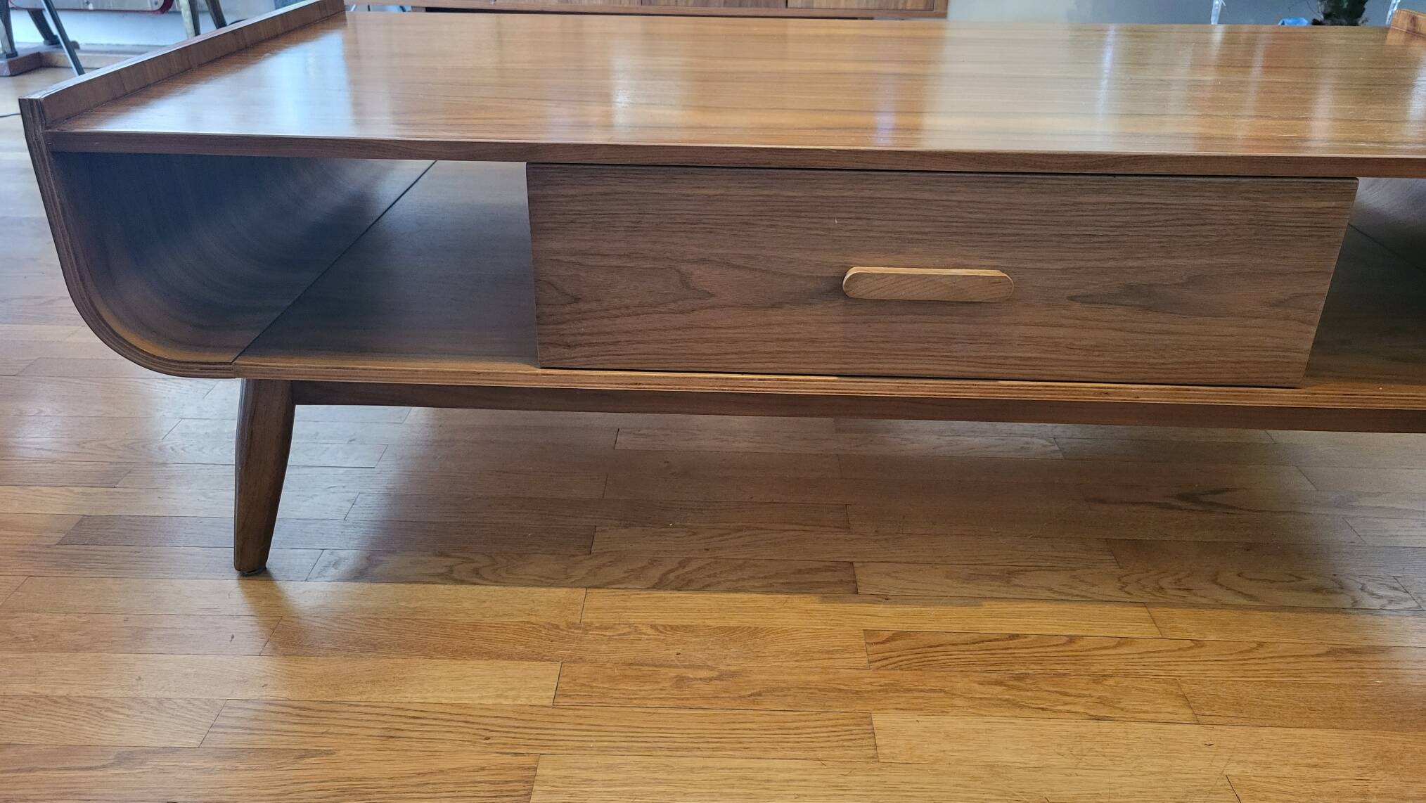 Miliboo walnut coffee table