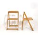 Pair of wooden folding chairs from the 80s.