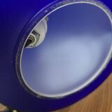 Lampe moderniste années 80 90 bleu cobalt bleu klein Verre de Vianne