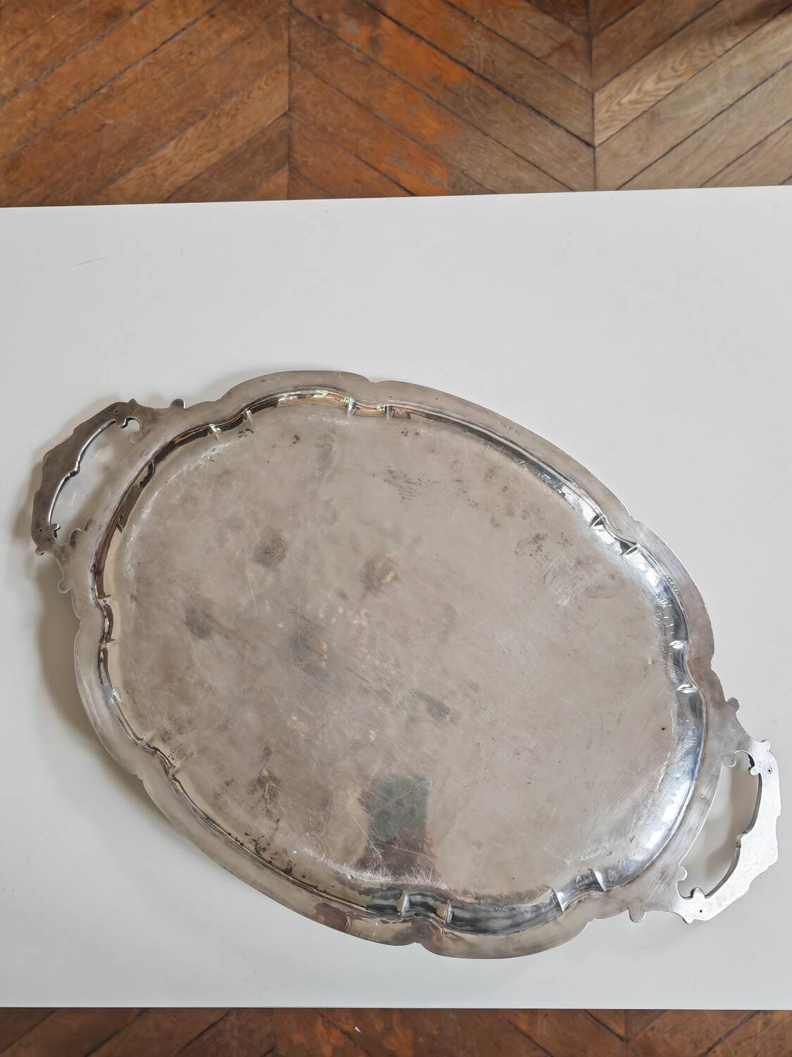 Silver 1000 flat tray