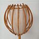 Bamboo and rattan floor lamp 2 fires 60s