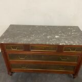 Chest of drawers Louis XVI XIX marble