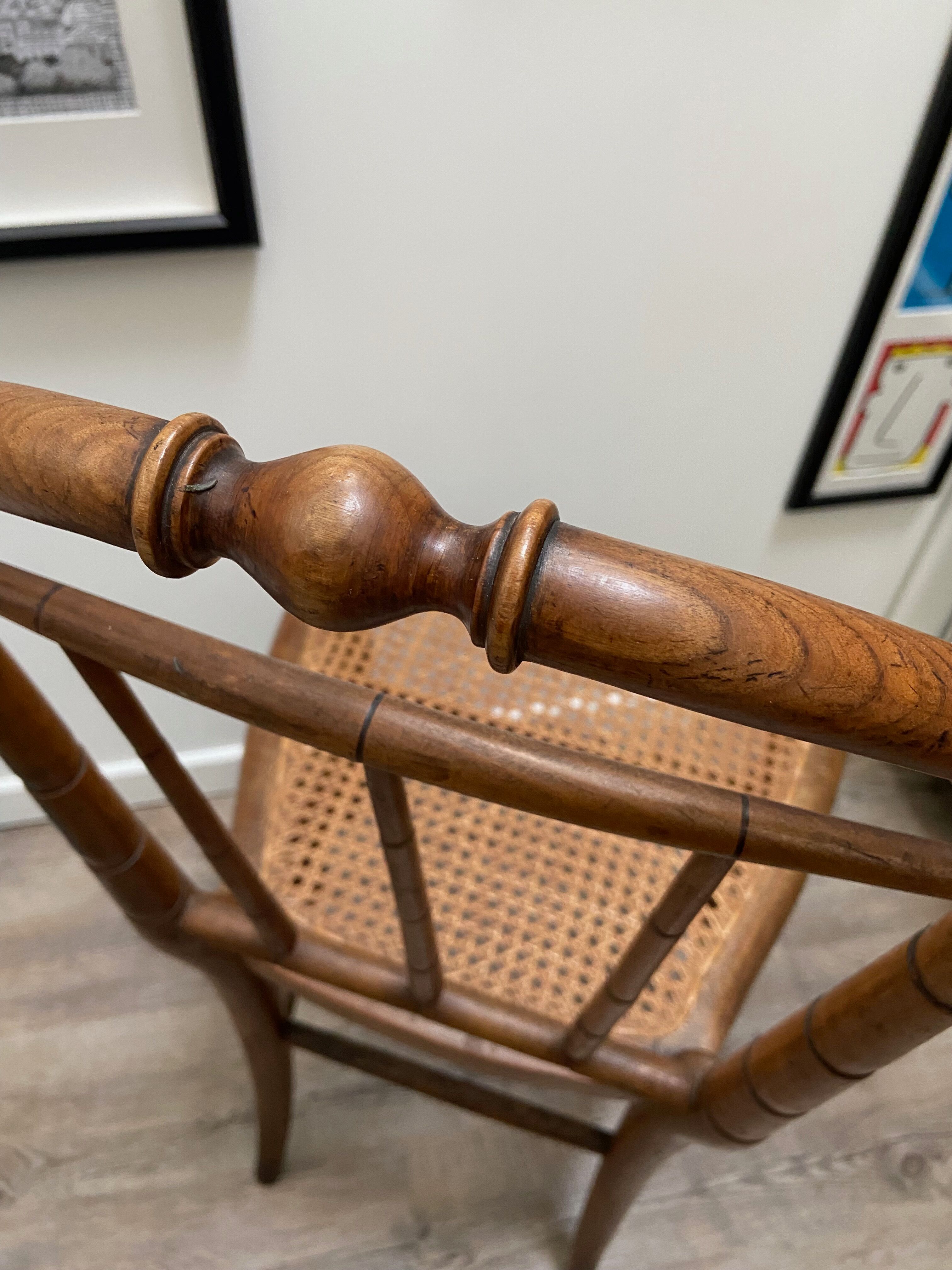 Napoleon III canned chair