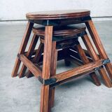Wabi Sabi Nesting Tables, France, 1950s, Set of 3
