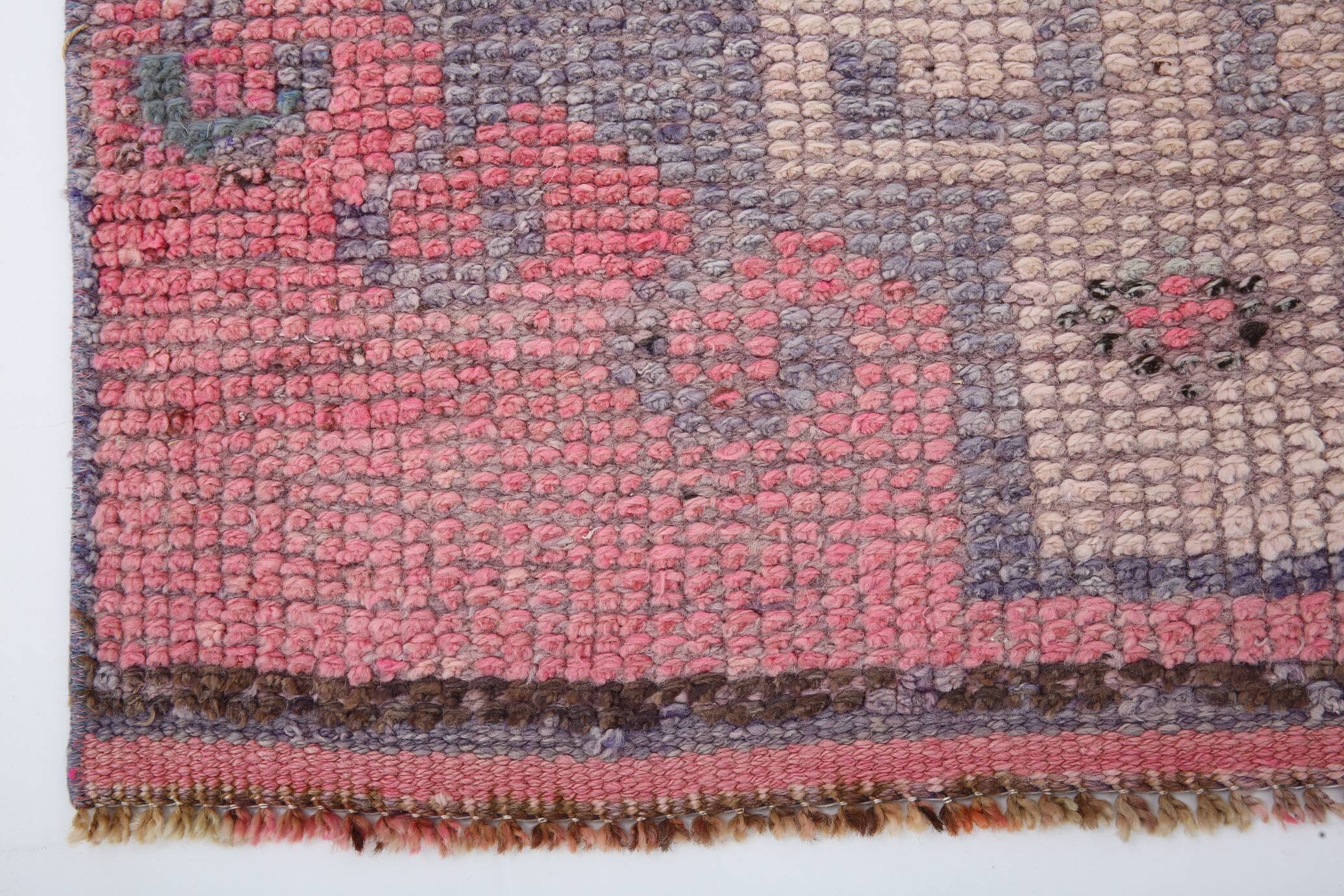 3x10 Soft Pastel Pink Vintage Runner Rug, 87x300Cm