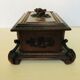 Ancient carved wooden box