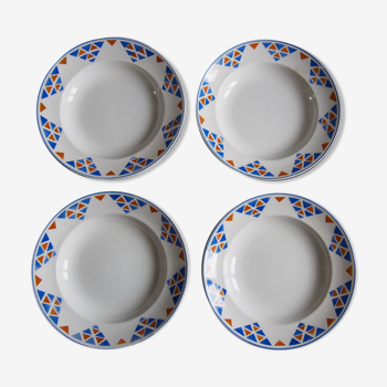 4 Assiettes creuses Onnaing