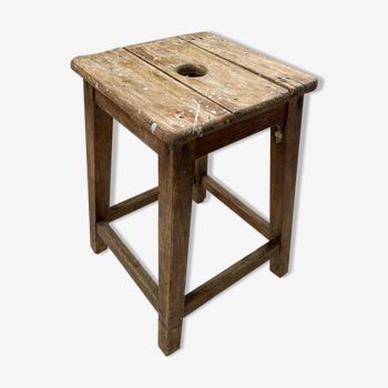 Workshop oak stool