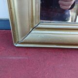 Napoleon III Mirror Wood and Gilded Stucco