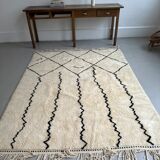 Berber carpet blessed graphic ouarain, 235x180 cm
