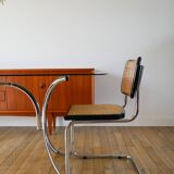 Coffee table in smoked glass and chrome legs, Design, 1970
