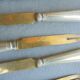 12 Antique Silver-Plated Melon Knives