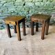 Paire de tables de chevet minimalistes