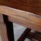Table de ferme XXL rustique brutaliste "Olavi" en orme teinté NF meubles 12 convives