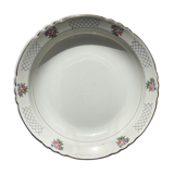 Plat creux vintage en faïence fleurie Moulin des Loups modèle "Cordoue"