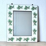Vintage ceramic wall mirror