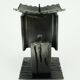 Mid century modern brutalist design iron candle holder