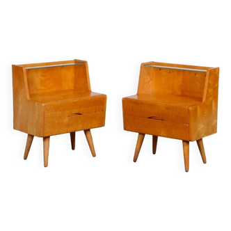 Pair of vintage bedside tables dating from the 1960s