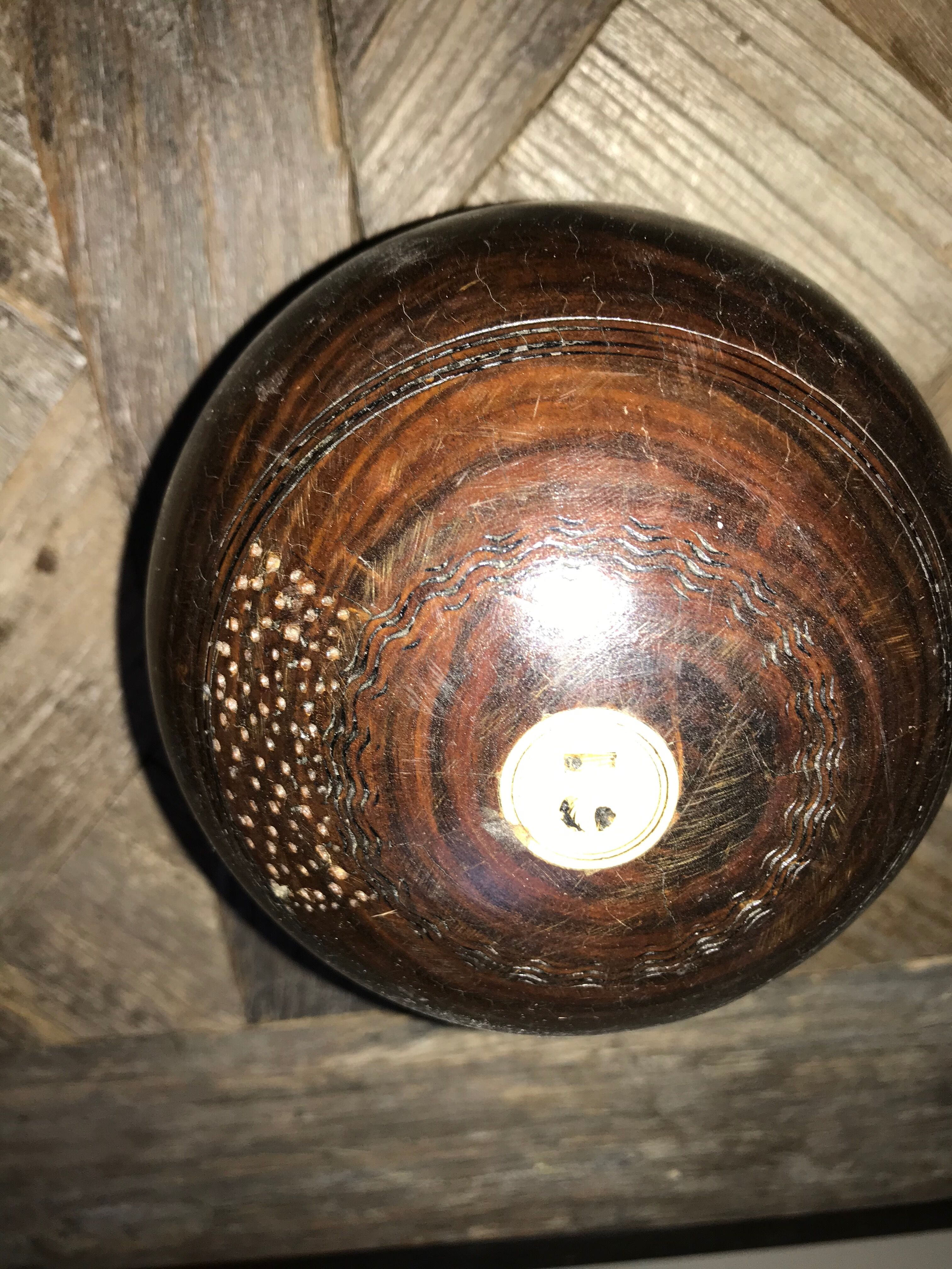 Former English bowling ball
