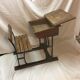Wooden school table primary school dimension: height -78cm- width -70cm- depth -88cm-