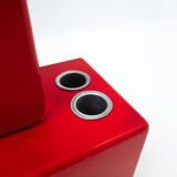 Mid-century red modular coat rack