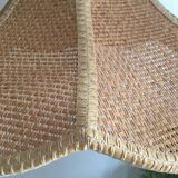 Vintage rattan flower suspension