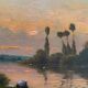 Table HSP "Crepuscular landscape" H.C. Delpy 1842-1910 ec. Barbizon
