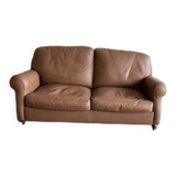 Poltrona Frau Sofa Vanity Model Camel Leather
