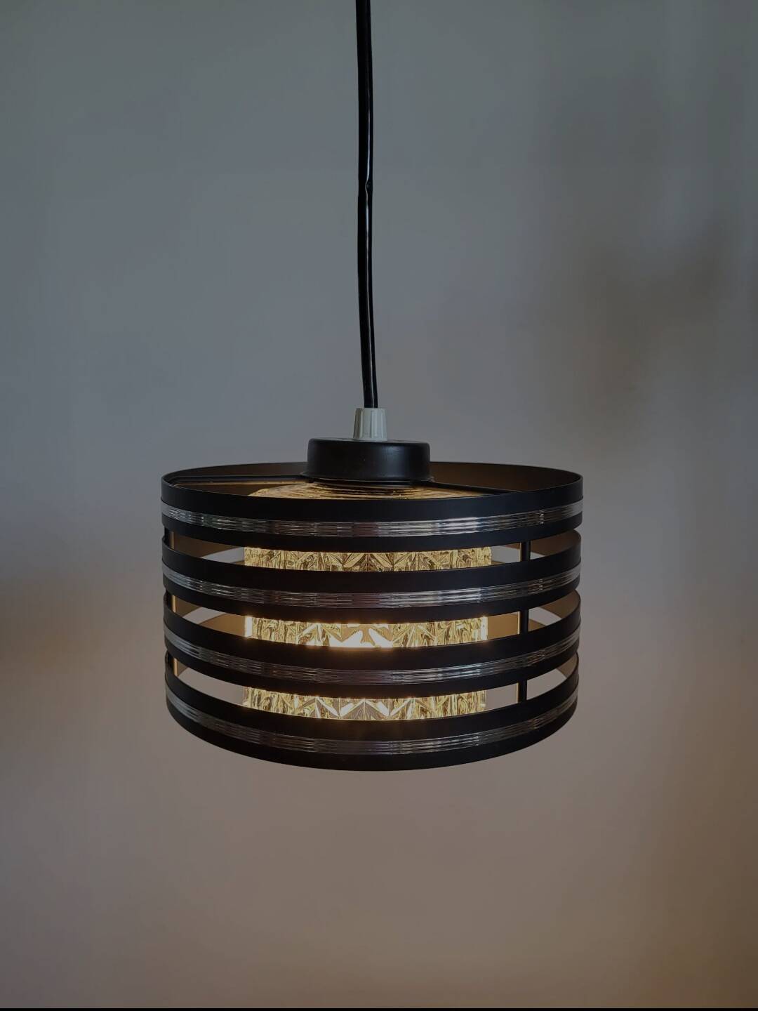 Lampe à suspension design vintage, Hillebrand, vermoedelijk jaren 80