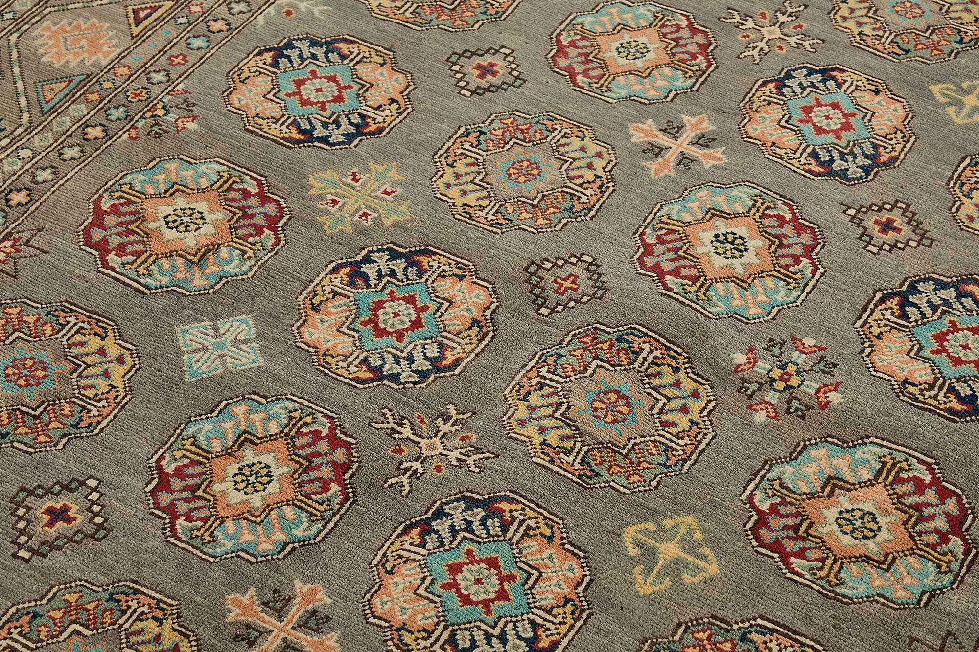 Turkish Handknotted Wool Oushak Rug 168 cm x 243 cm