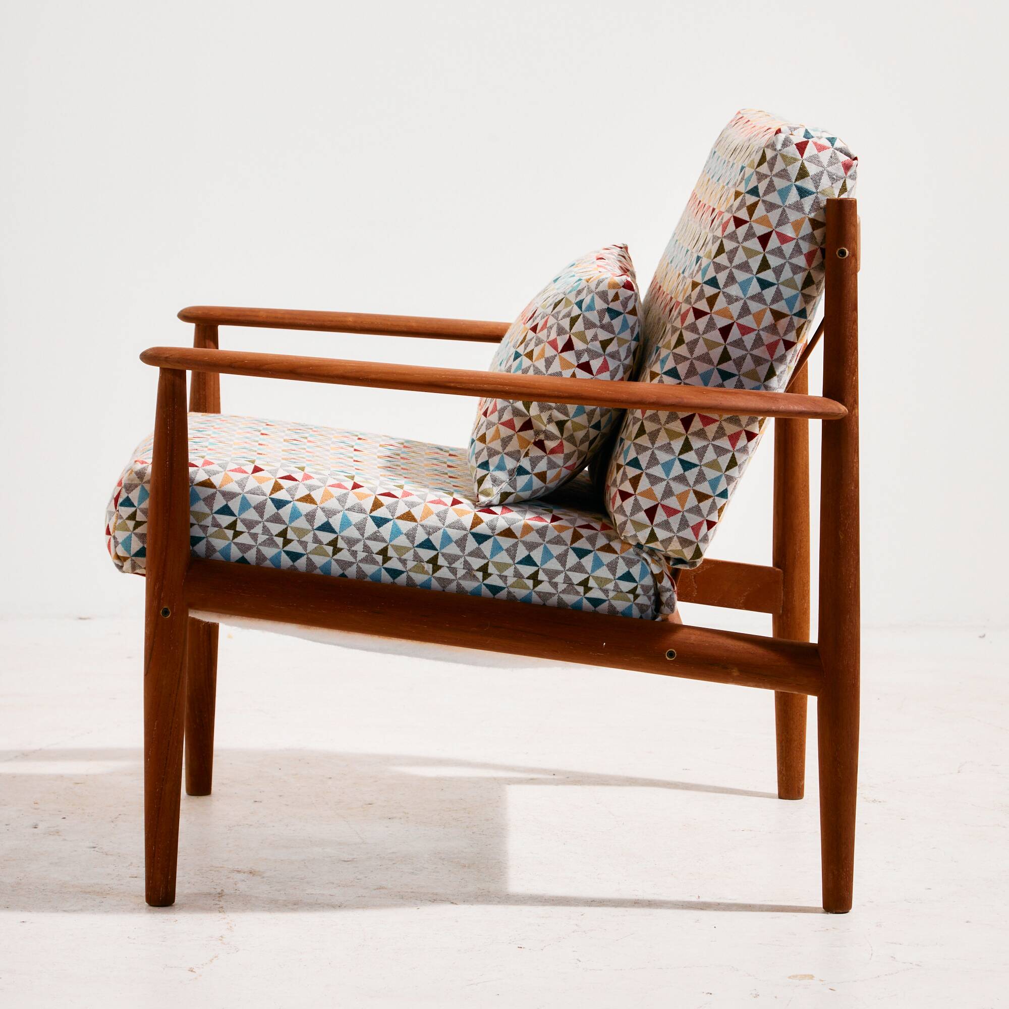 Fauteuil FD118 en teck par Grete Jalk pour France & Søn