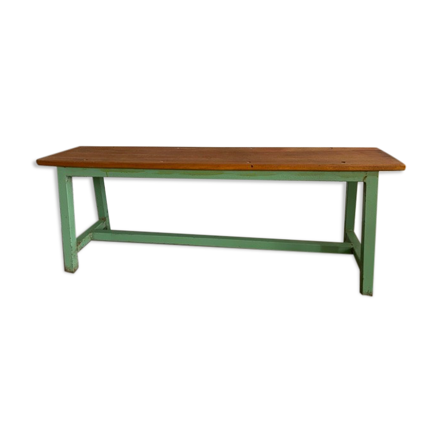 Banc industriel bois et fer