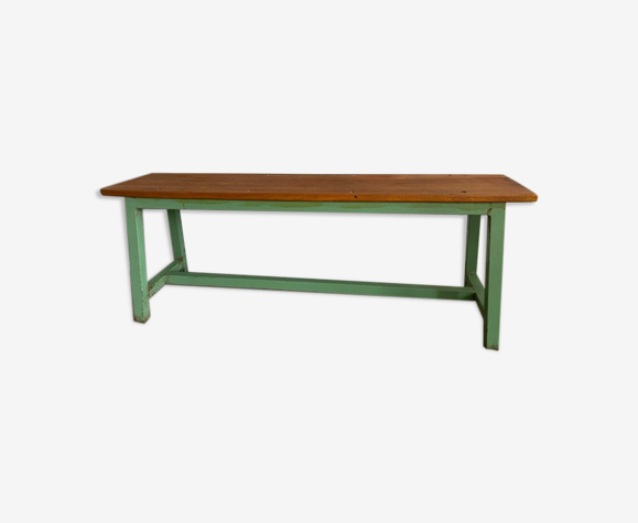 Banc industriel bois et fer
