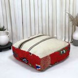 Moroccan kilim pouf
