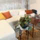 Tabouret Formica bleu