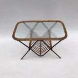 Coffee table with newspaper holder from the 60's