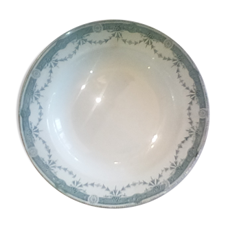 Plat rond faience le moulin des loups et hamages