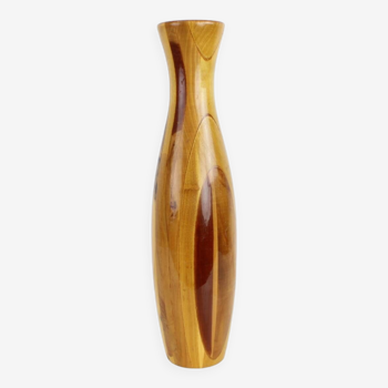 1970s Wooden Vase, Czechoslovakia