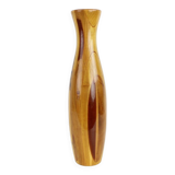 1970s Wooden Vase, Czechoslovakia