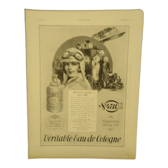 Eau de cologne paper advertisement n° 4711 issue revised 1930
