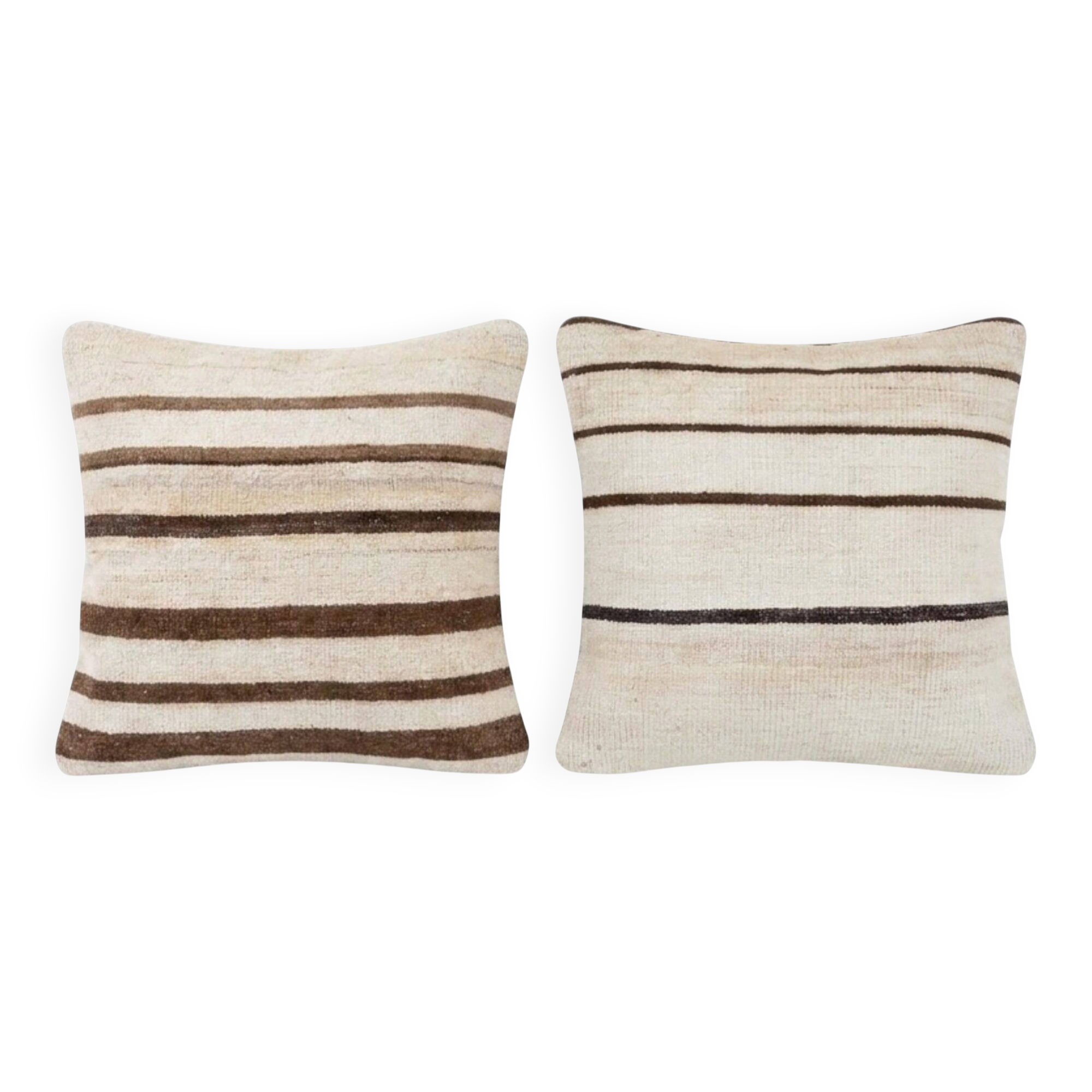 Set of 2 vintage kilim cushion covers 48x51 cm
